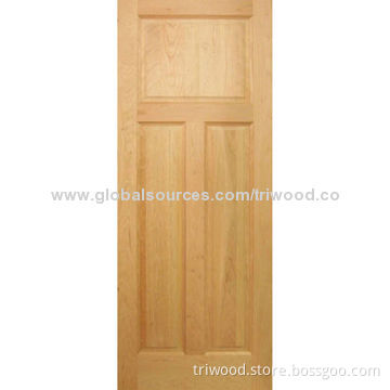 Interior Door with Knotty Pine Wood Core and Eco-friendly Stain, Varnish